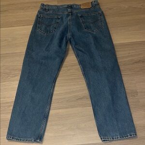 36x30 Levi Regular Fit Straight Leg Blue Denim Jeans